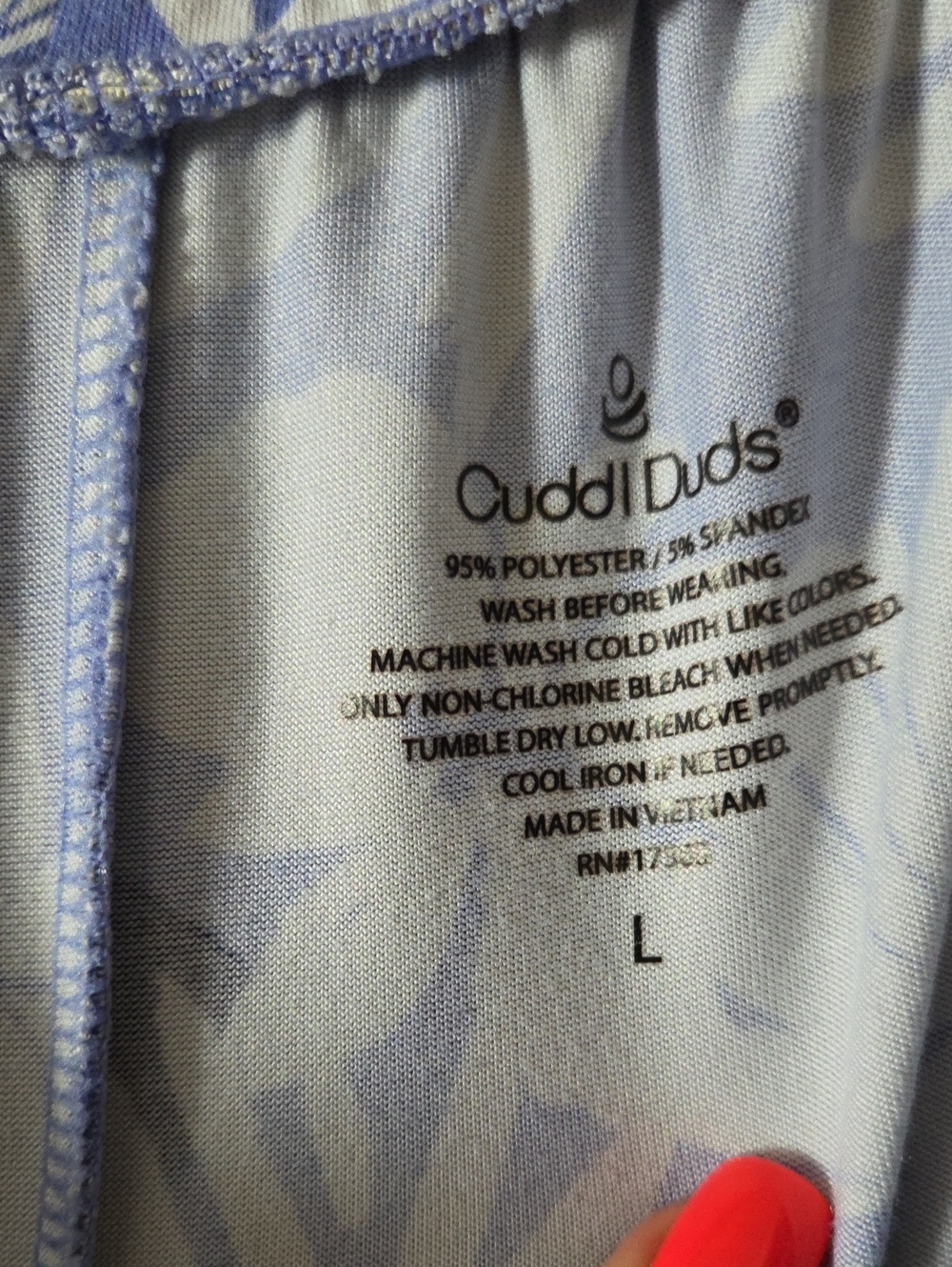 Cuddle Duds 2 Pc Pajamas - Picture 4 of 5